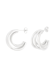 Oorbellen Chirurgisch staal Double twisted