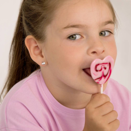 Kinderoorbellen Sterling zilver 925 met schroefsluiting Konijntje "In Season Jewelry"
