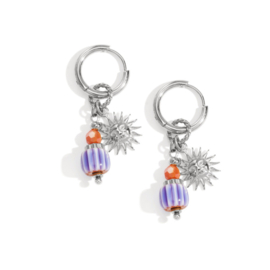 Creolen Chirurgisch staal Happy charm