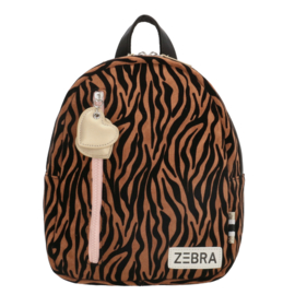 Zebra rugzakje - Zebra print brown (S)