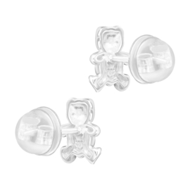 Kinderoorbellen Sterling zilver 925 Beer