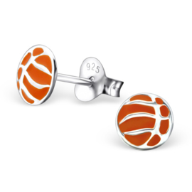 Kinderoorbellen Sterling zilver 925 Basketbal