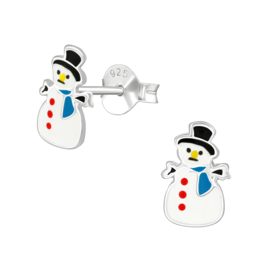 Kinderoorbellen Sterling zilver 925 Sneeuwpop