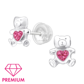 Kinderoorbellen Sterling zilver 925 Beer
