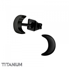 Oorbellen Titanium Maantjes