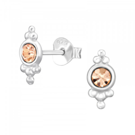 Oorbellen Sterling zilver 925 Antique peach