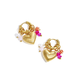 Creolen Chirurgisch staal Sweet valentine