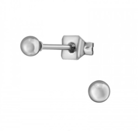 Oorbellen Chirurgisch staal Bal 3mm