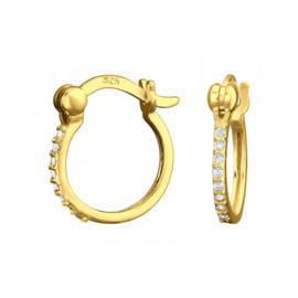 Creolen Sterling zilver 925 Pave cubic met zirkonia
