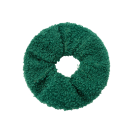 Haarelastiekjes teddy scrunchie groen