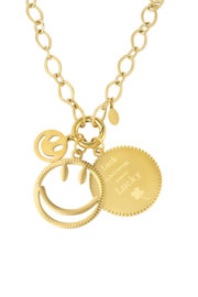 Chirurgisch stalen ketting "Funky smile"