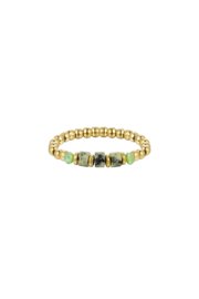 Ring natuurstenen collectie Green & gold