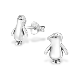 Kinderoorbellen Sterling zilver 925 Pinguïn