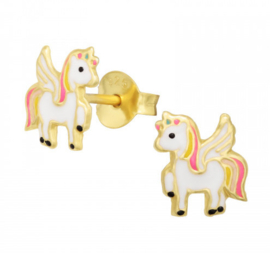 Kinderoorbellen Sterling zilver 925 Unicorn