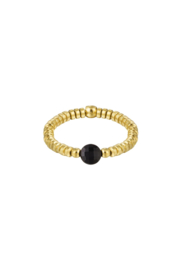 Ring natuurstenen collectie Black & gold