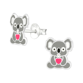 Kinderoorbellen Sterling zilver 925 Koala