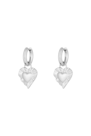 Creolen Chirurgisch staal Hearts