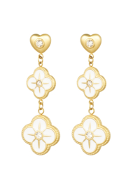 Oorbellen Chirurgisch staal Flower garland