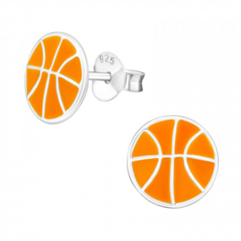 Kinderoorbellen Sterling zilver 925 Basketbal