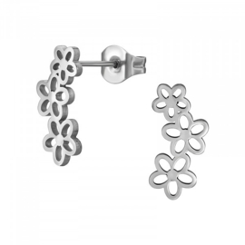 Oorbellen Chirurgisch staal Flowers