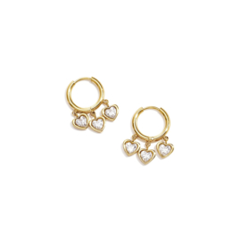 Creolen Chirurgisch staal Hanger hearts