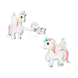 Kinderoorbellen Sterling zilver 925 Unicorn