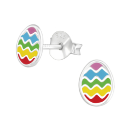 Kinderoorbellen Sterling zilver 925 Paasei