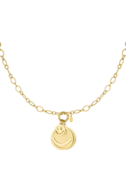 Chirurgisch stalen ketting "Funky smile"