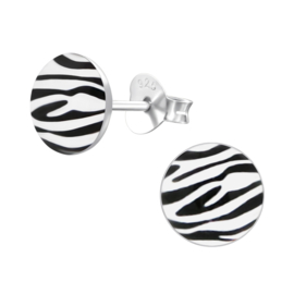 Kinderoorbellen Sterling zilver 925 Zebra