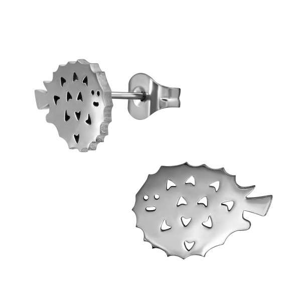 Oorbellen Chirurgisch staal Blowfish