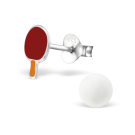 Kinderoorbellen Sterling zilver 925 Tafeltennis