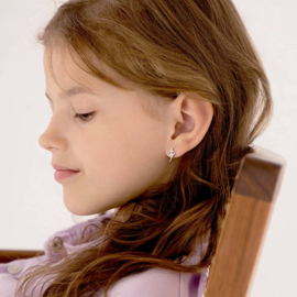 Kinderoorbellen Sterling zilver 925 met schroefsluiting Ballerina "In Season Jewelry"