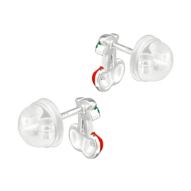 Kinderoorbellen Sterling zilver 925 Kersen