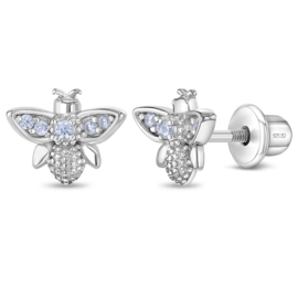 Kinderoorbellen Sterling zilver 925 met schroefsluiting Bij "In Season Jewelry"