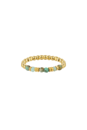 Ring natuurstenen collectie Green & gold