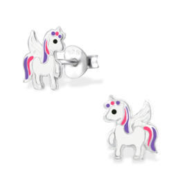 Kinderoorbellen Sterling zilver 925 Unicorn 