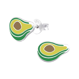 Kinderoorbellen Sterling zilver 925 Avocado