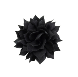 Haarbloem lotus zwart (groot)