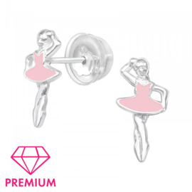 Kinderoorbellen Sterling zilver 925 Balletdanseres