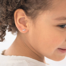 Kinderoorbellen Sterling zilver 925 met schroefsluiting Ster "In Season Jewelry"