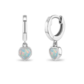 Creolen Sterling zilver 925 Dangle heart "In Season Jewelry"