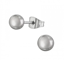 Oorbellen Chirurgisch staal Bal 4mm