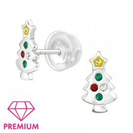 Kinderoorbellen Sterling zilver 925 Kerstboom