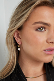 Creolen Chirurgisch staal Pearl