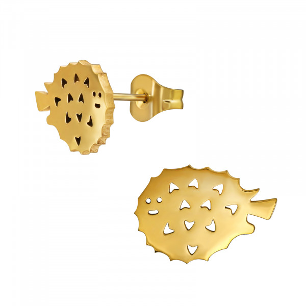Oorbellen Chirurgisch staal Blowfish