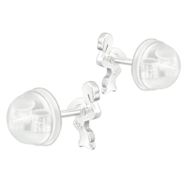 Kinderoorbellen Sterling zilver 925 Flamingo