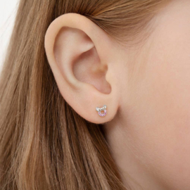 Kinderoorbellen Sterling zilver 925 met schroefsluiting Muis "In Season Jewelry"