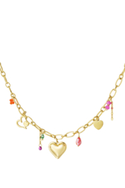 Chirurgisch stalen ketting "Love beads"