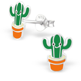 Kinderoorbellen Sterling zilver 925 Cactus