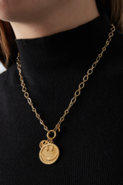 Chirurgisch stalen ketting "Funky smile"